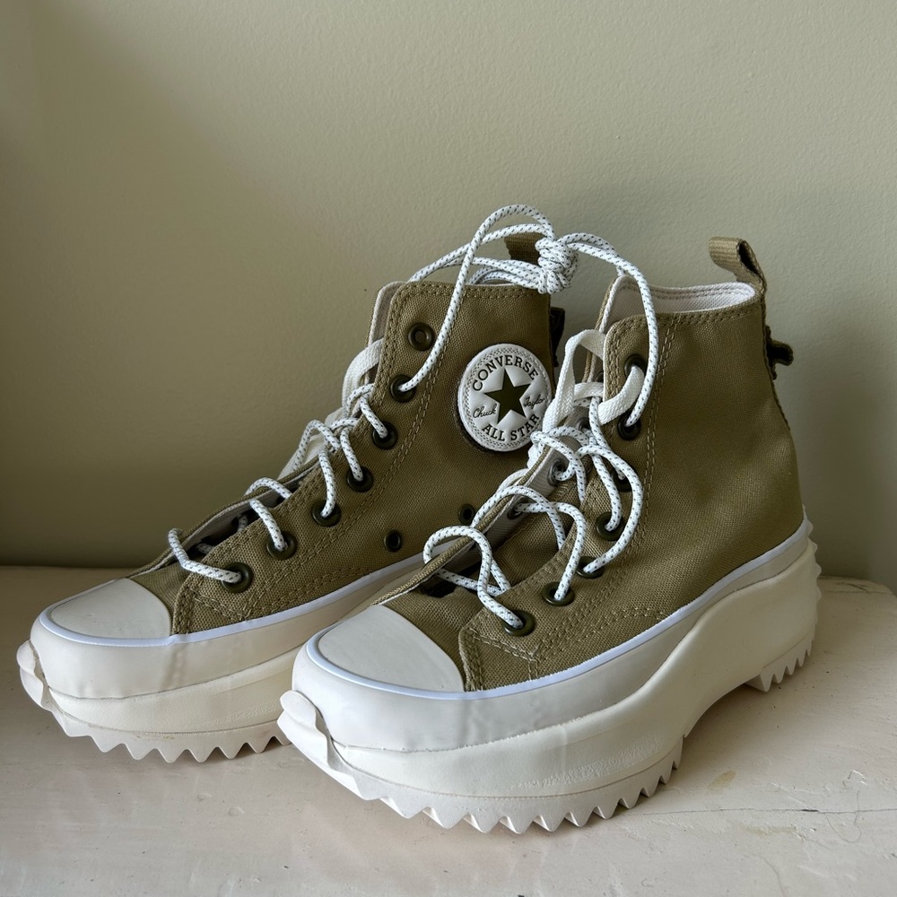 Converse Women's High-Top Sneakers - Olive Green